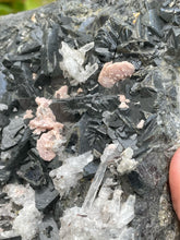 Load image into Gallery viewer, Galena, Quartz, Rhodochrosite and Pyrite
