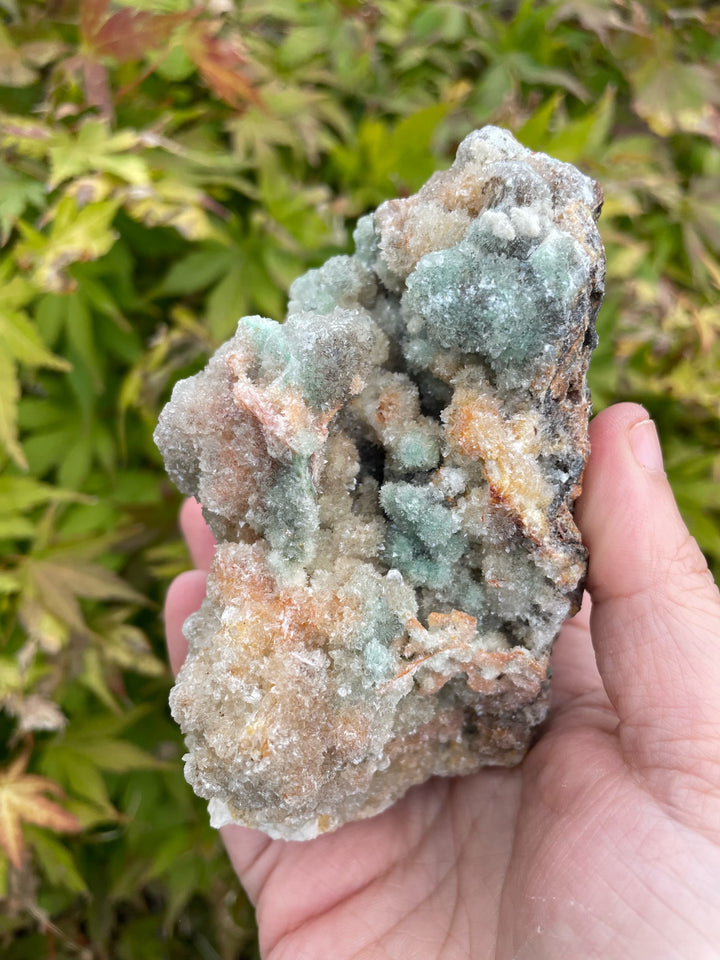 Hemimorphite and Calcite Specimen
