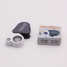 Load image into Gallery viewer, 30X/50X Dual Lens Pocket foldable Loupe Magnifier Jewelry Magnifying Glass
