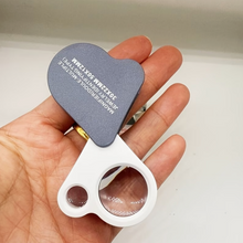 Load image into Gallery viewer, 30X/50X Dual Lens Pocket foldable Loupe Magnifier Jewelry Magnifying Glass
