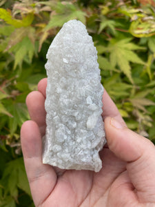 White Fluorite on a Stalactite Specimen