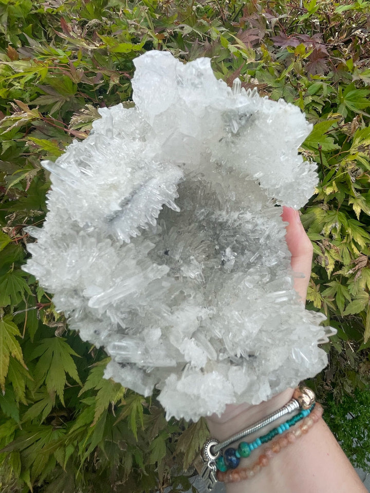 Quartz with Green Fluorite Specimen