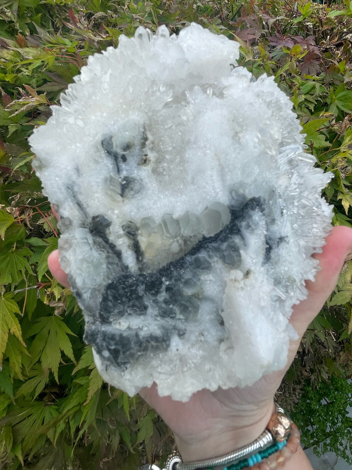 Quartz with Green Fluorite Specimen