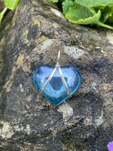 Load image into Gallery viewer, Aqua Aura Heart Pendant

