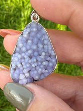 Load image into Gallery viewer, Grape Agate Chalcedony Silver Pendant
