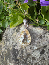Load image into Gallery viewer, Silver Faceted Citrine Pendant

