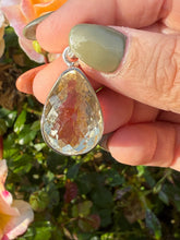 Load image into Gallery viewer, Silver Faceted Citrine Pendant
