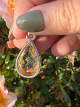 Load image into Gallery viewer, Silver Faceted Citrine Pendant
