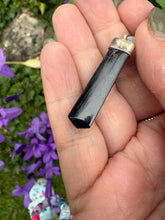 Load image into Gallery viewer, Terminated Black Tourmaline and Silver Pendant
