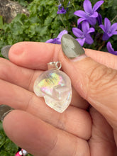 Load image into Gallery viewer, Opal Aura Quartz Skull Pendant
