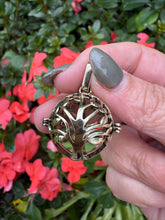 Load image into Gallery viewer, Tree of Life Tumblestone Cage Pendant
