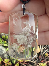 Load image into Gallery viewer, Nine Tail Fox Back Carved Quartz Pendant and Adjustable Chain
