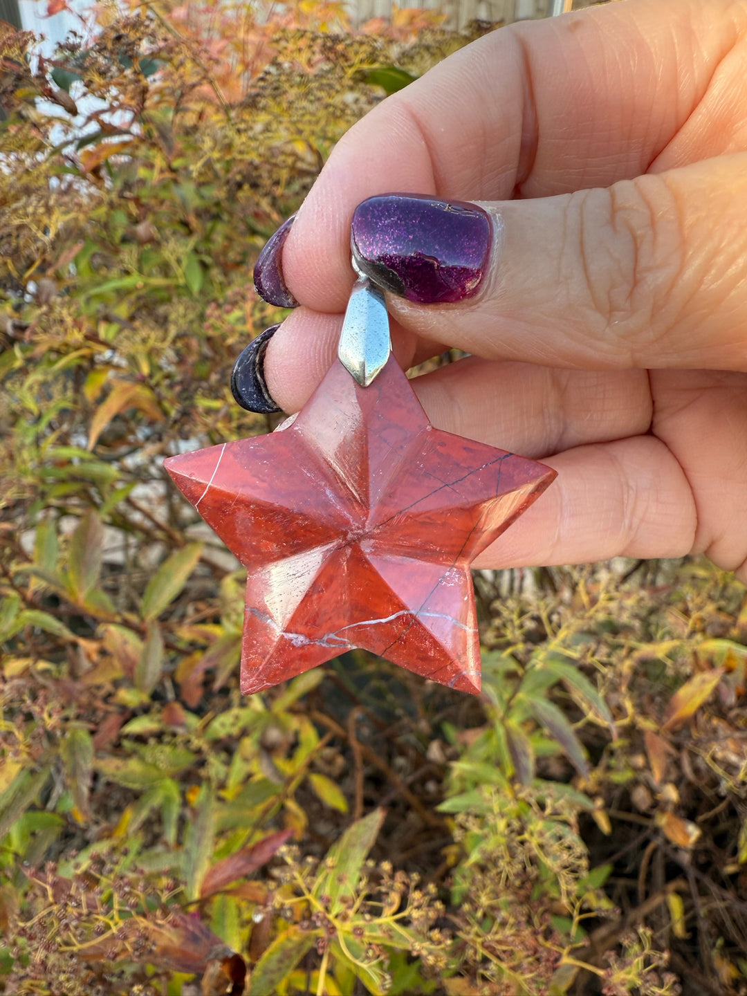 Jasper Star Pendant
