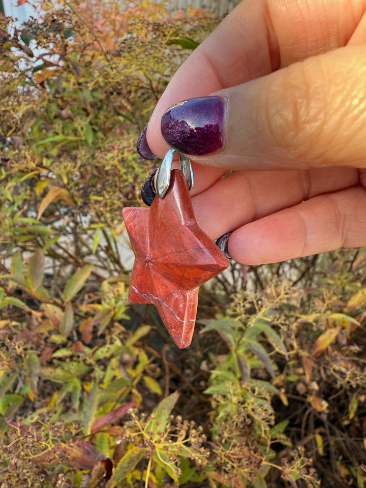 Jasper Star Pendant
