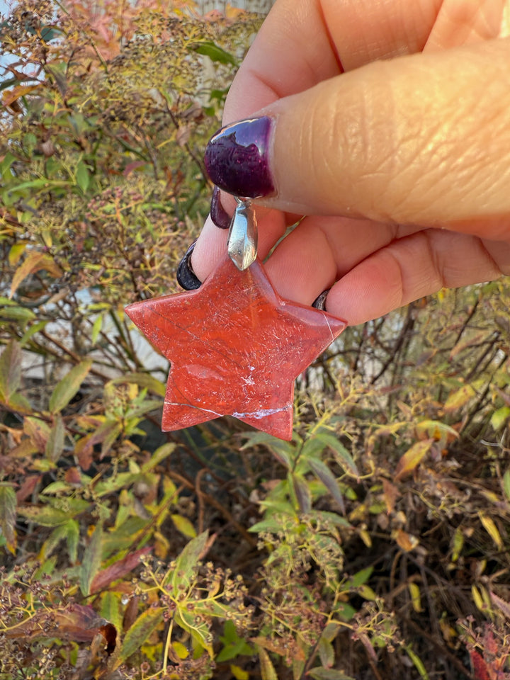 Jasper Star Pendant