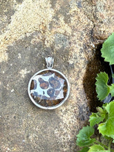 Load image into Gallery viewer, Pallasite Meteorite Star of David Hexagram Pendant
