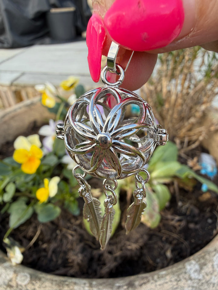 Dreamcatcher Tumblestone Holder Pendant