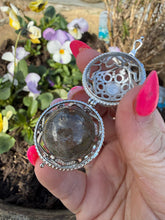 Load image into Gallery viewer, Heart Tumblestone Cage Holder Pendant
