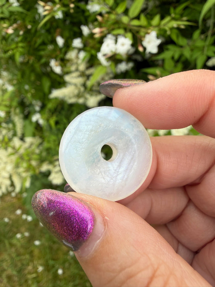 Blue Flash Moonstone Donut