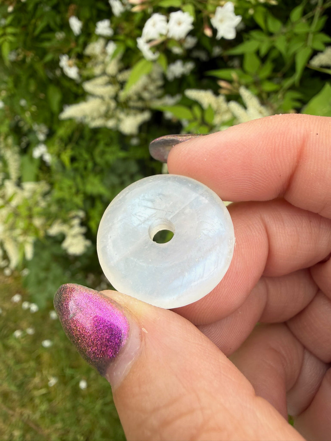 Blue Flash Moonstone Donut