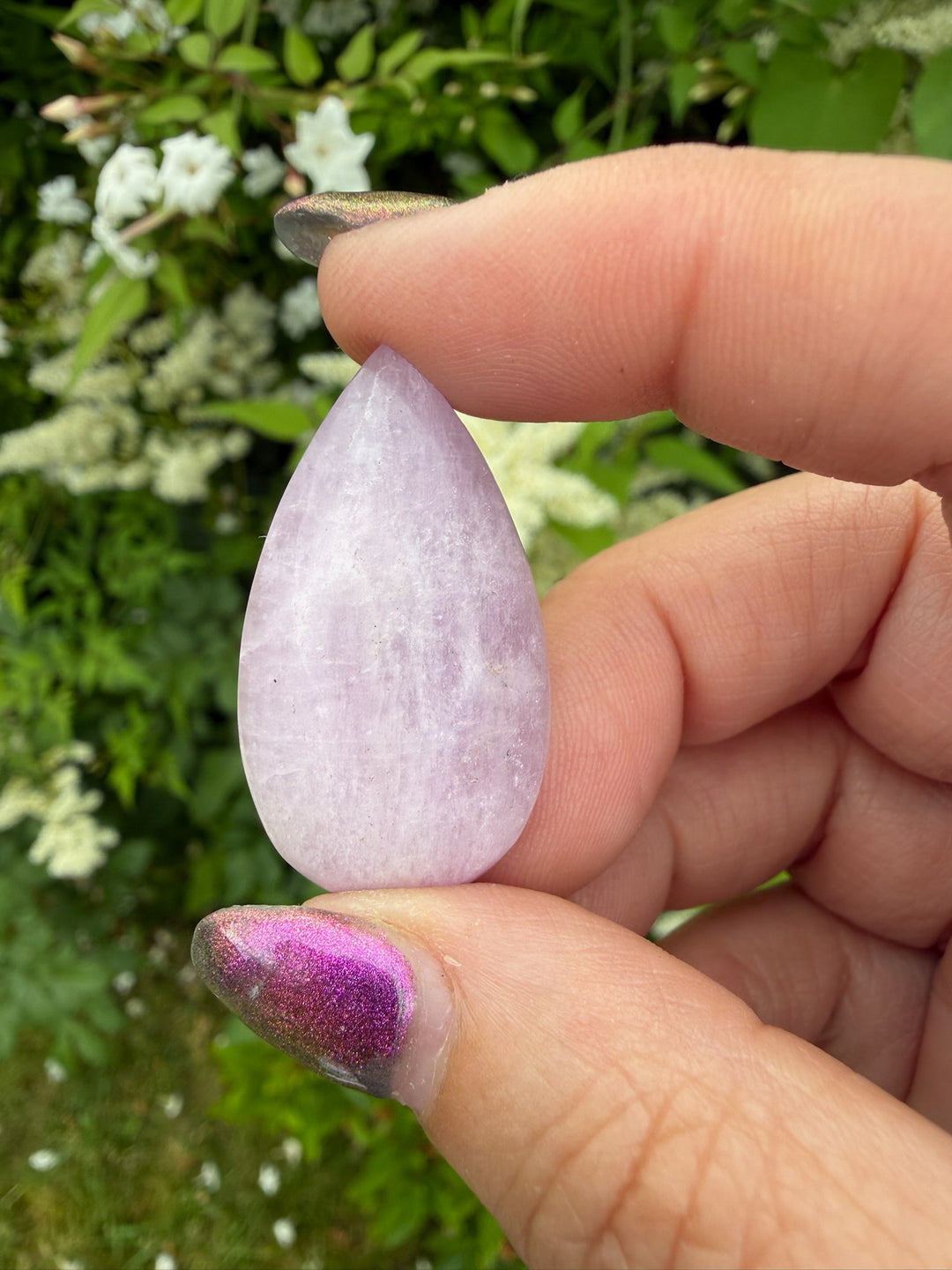 Uv Reactive Kunzite Cabochon