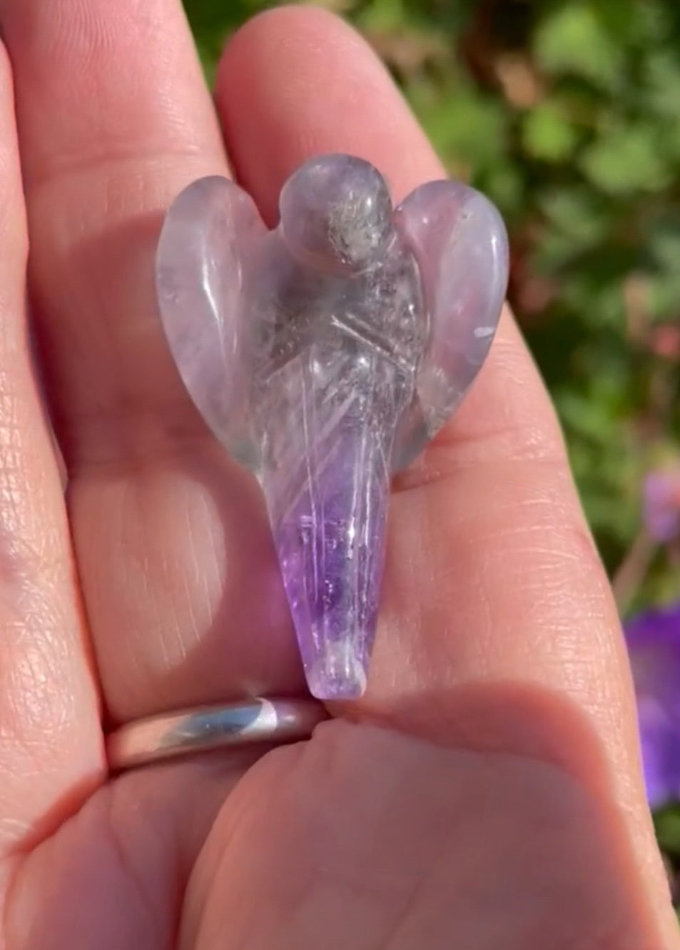 Amethyst Angel Pendant