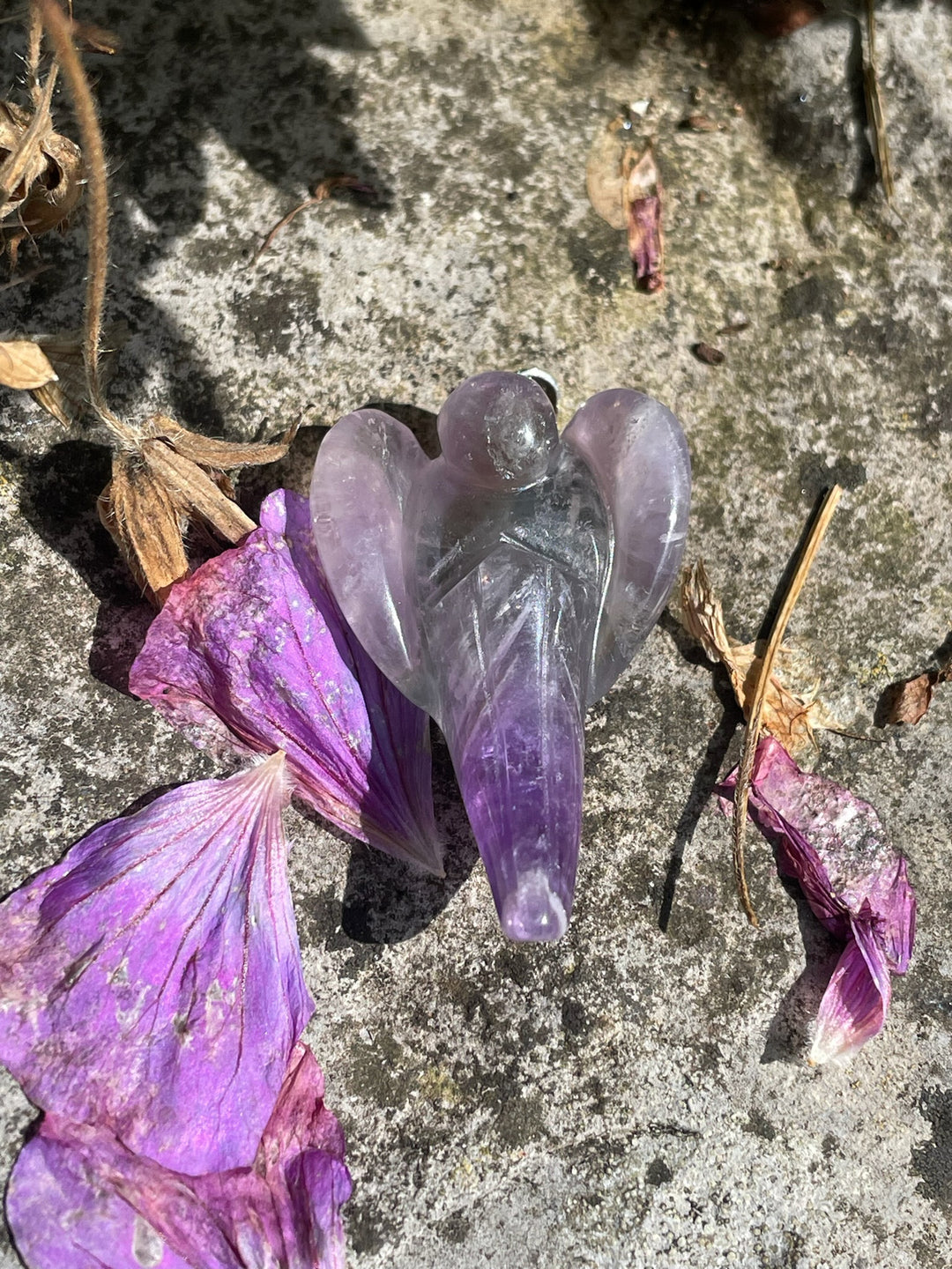 Amethyst Angel Pendant