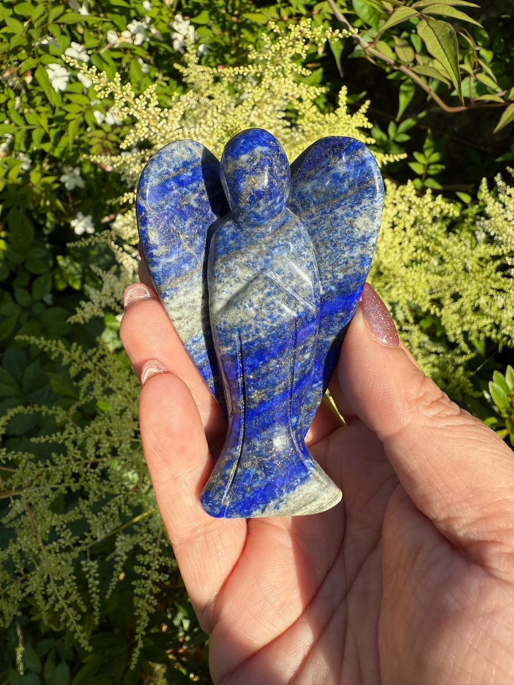 Lapis Lazuli Angel Carving