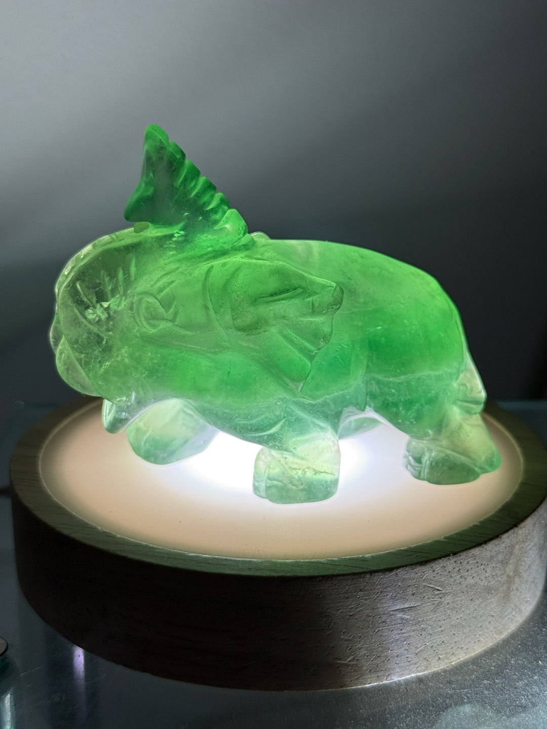 Green Fluorite Elephant