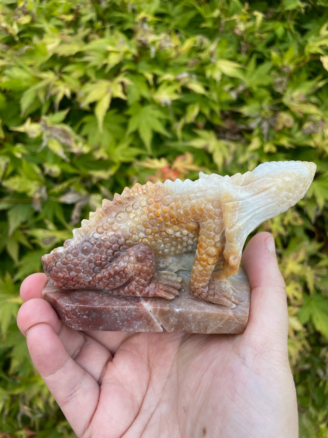 Amazonite Gecko Carving