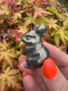 Pyrite Rabbit Carving