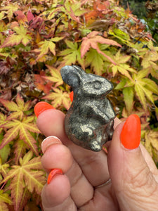 Pyrite Rabbit Carving