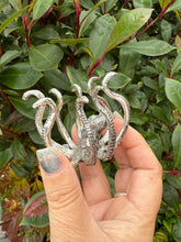 Load image into Gallery viewer, Silver Coloured Octopus Sphere Stand

