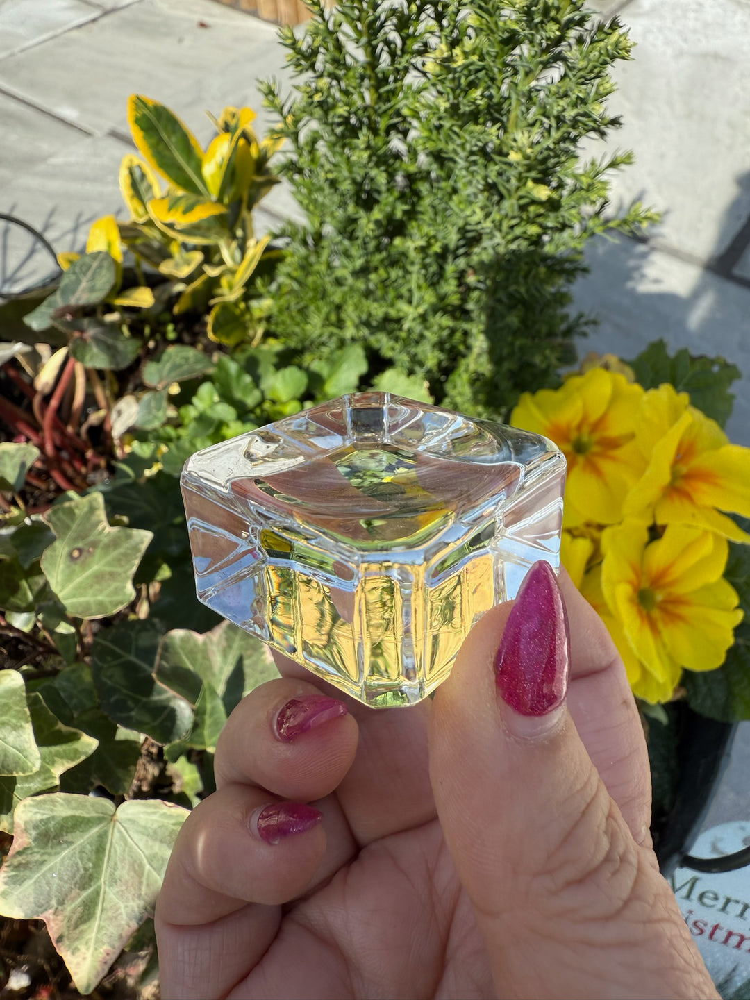 Glass Cube Glass Sphere Stand