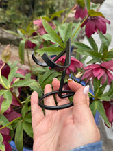 Load image into Gallery viewer, Black Metal Heart or Specimen Stand
