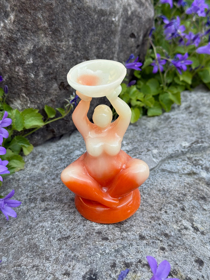 Glow Stone Glow in the Dark Goddess Sphere Stand