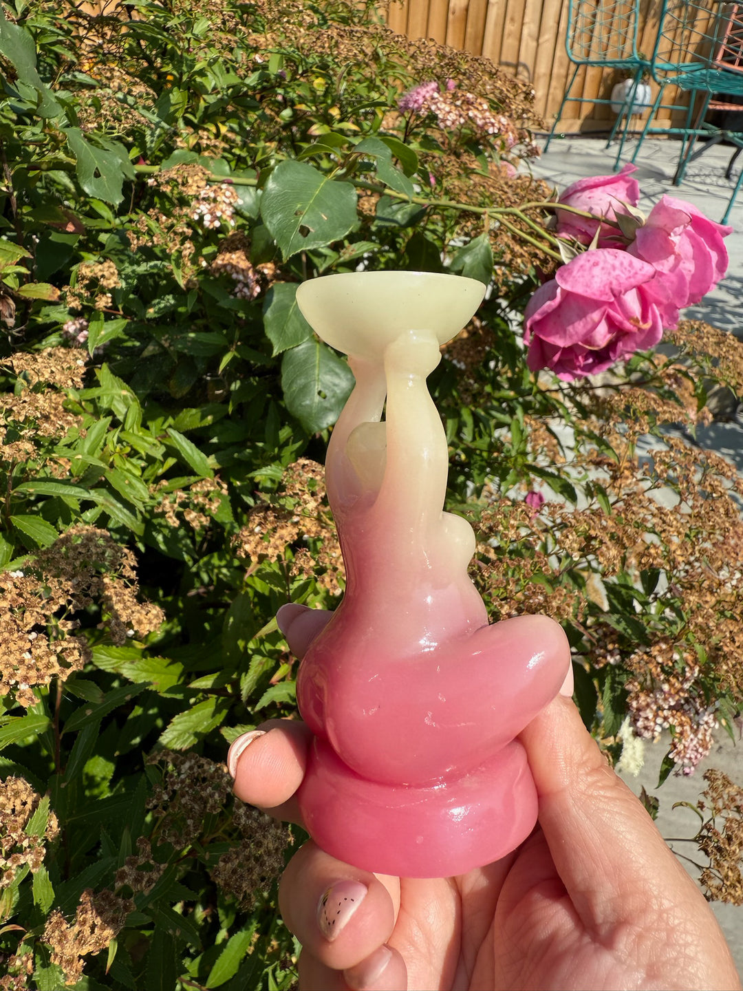 Glow Stone Glow in the Dark Goddess Sphere Stand