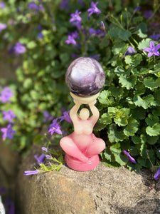 Glow Stone Glow in the Dark Goddess Sphere Stand
