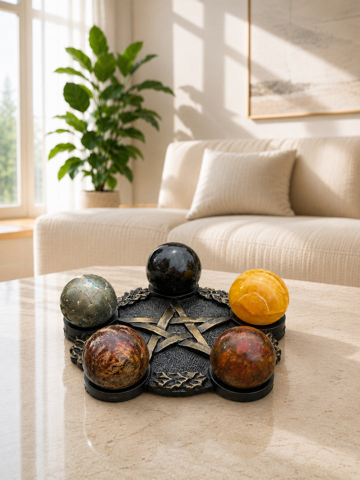 Pentagram 5 Sphere Stand Holder
