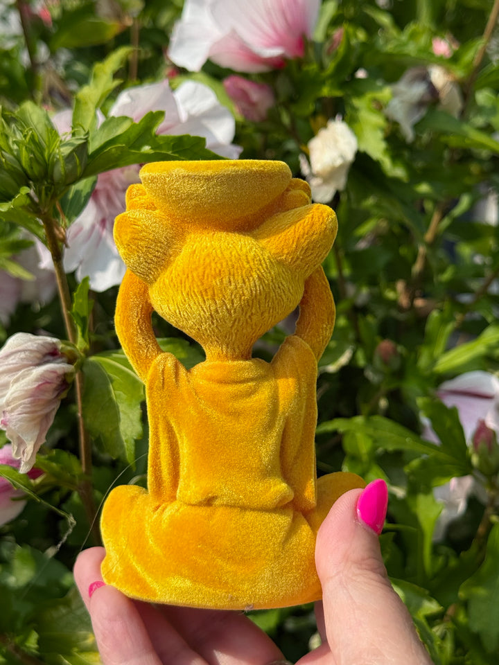 Golden Flock Cat Sphere Stand Holder