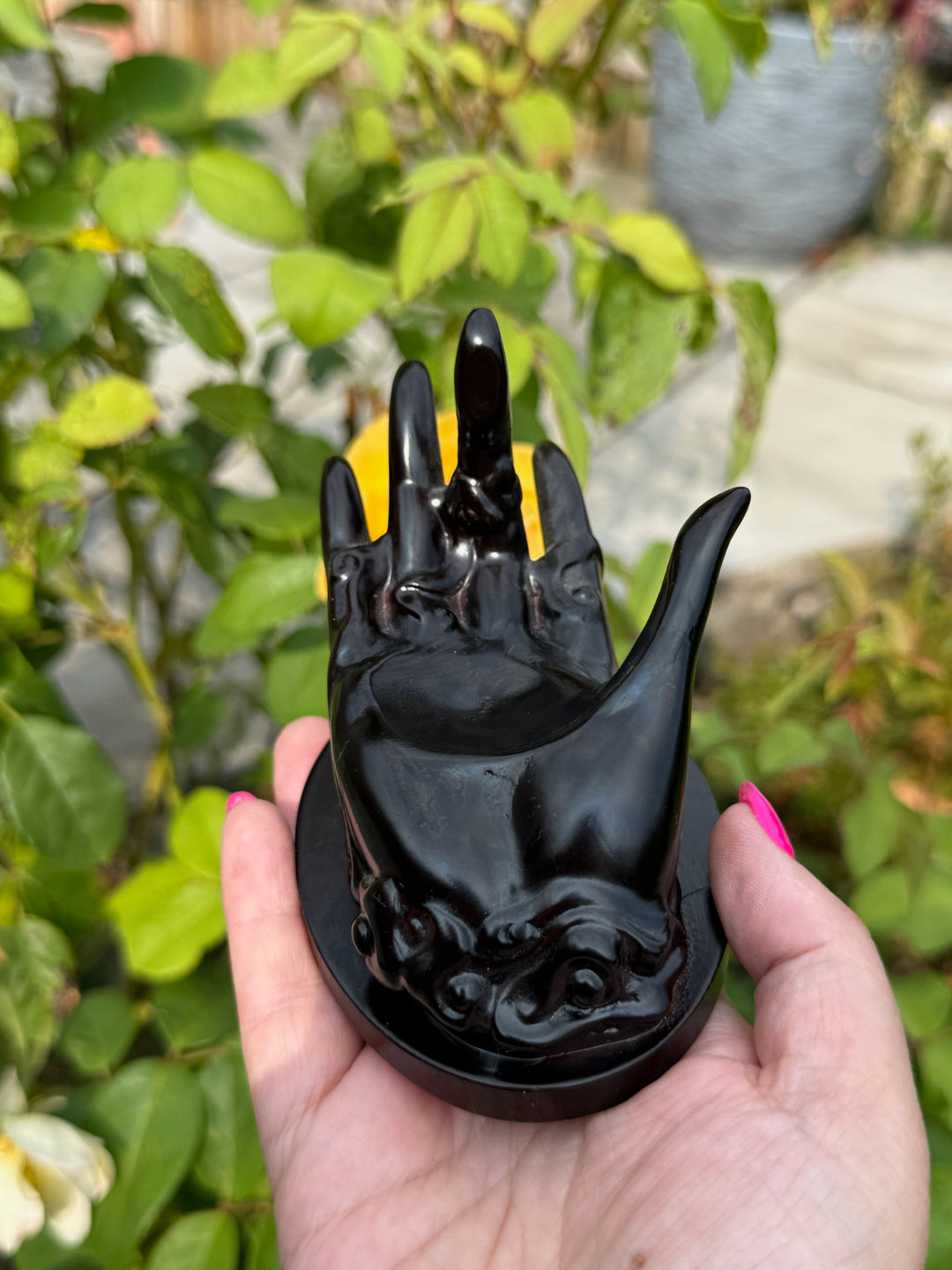 Fancy Hand Sphere Stand