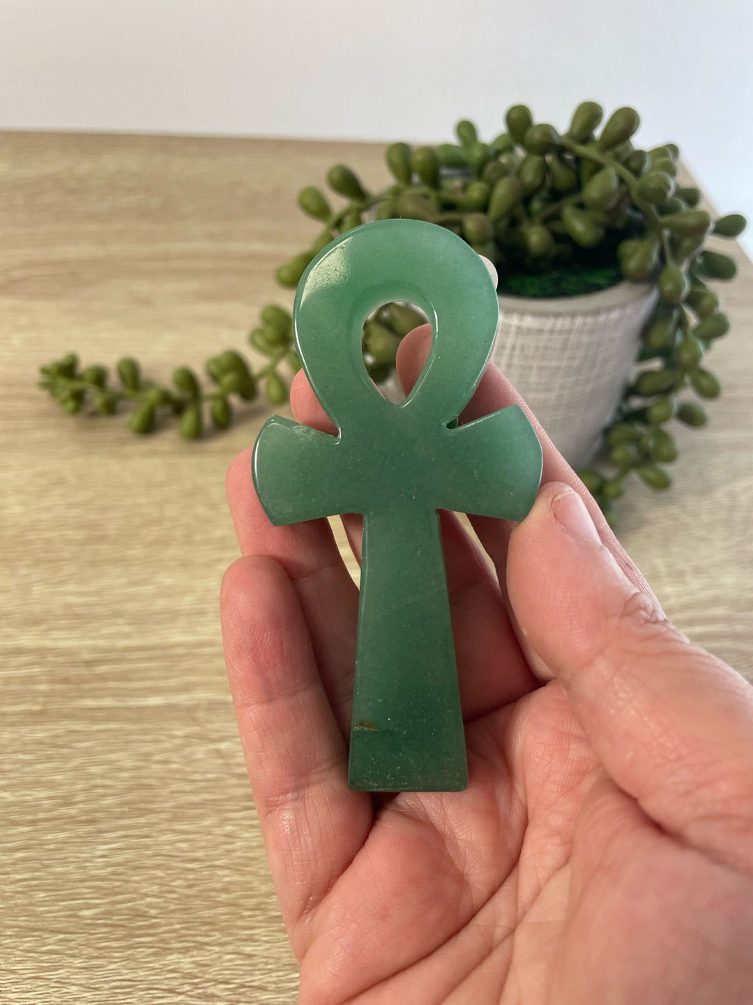 Aventurine Ankh