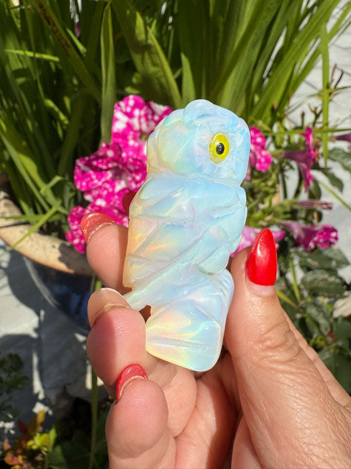 Opalite Carved Owl