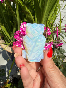 Opalite Carved Owl