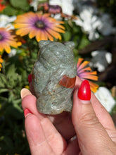 Load image into Gallery viewer, Bloodstone Carved Owl
