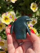 Load image into Gallery viewer, Moss Agate Penguin
