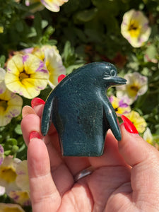 Moss Agate Penguin