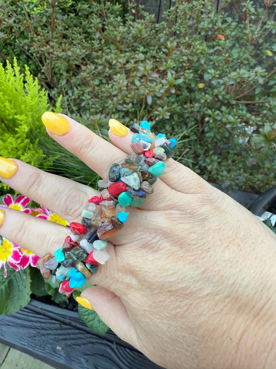 Chakra Chip Cuff Bracelet