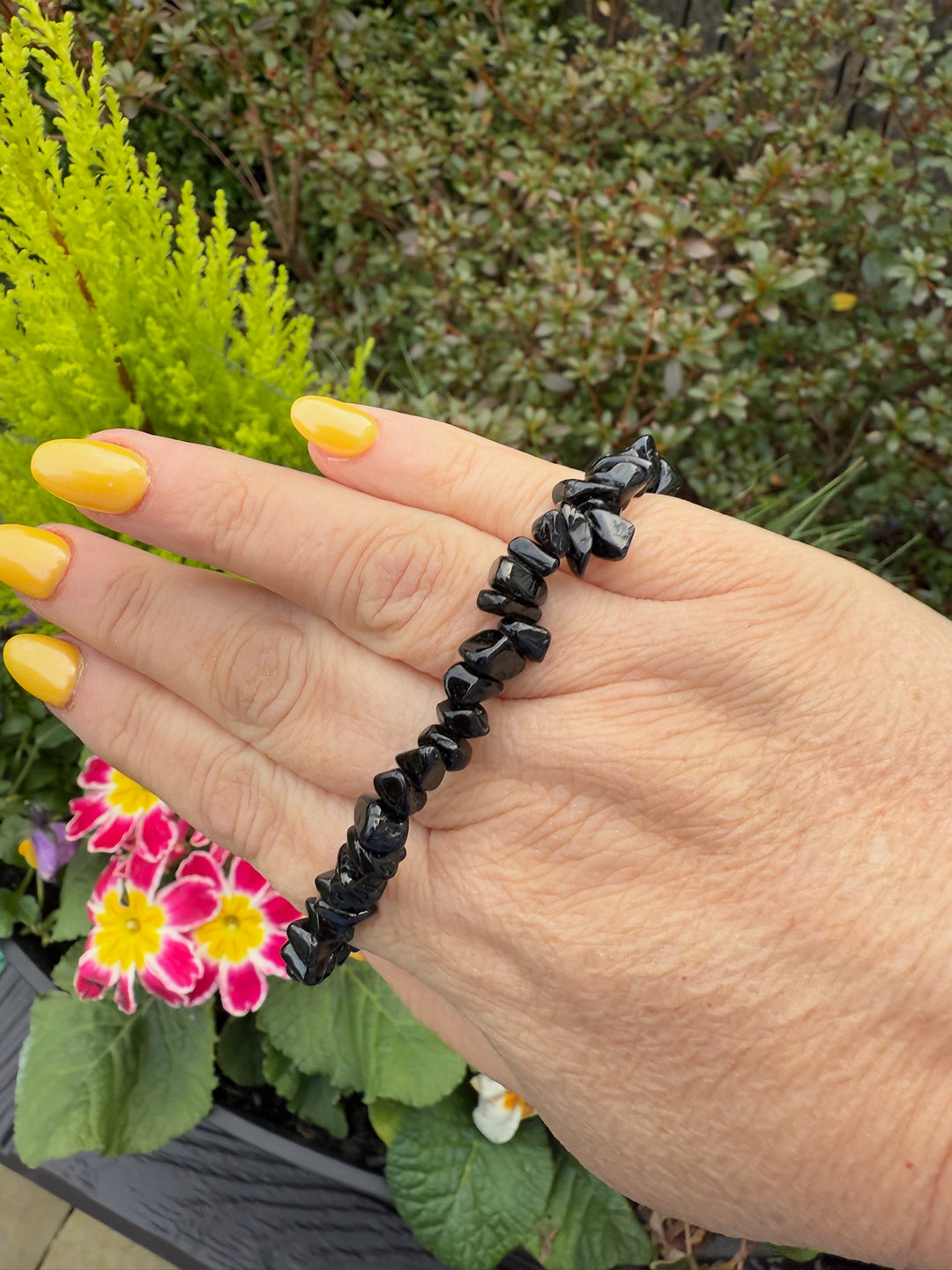 Hematite Chip Bracelet