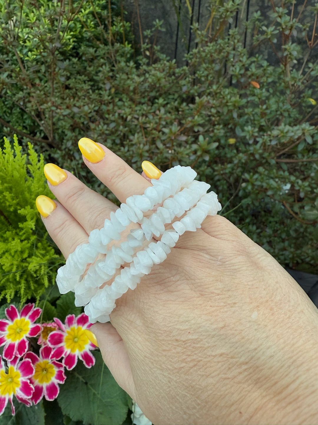 Milky Snow Quartz Wrap Bracelet